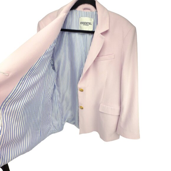 ESSENTIEL ANTWERP “Basquiat” Lilac Oversized Single Breasted Blazer Size M - Picture 7 of 13